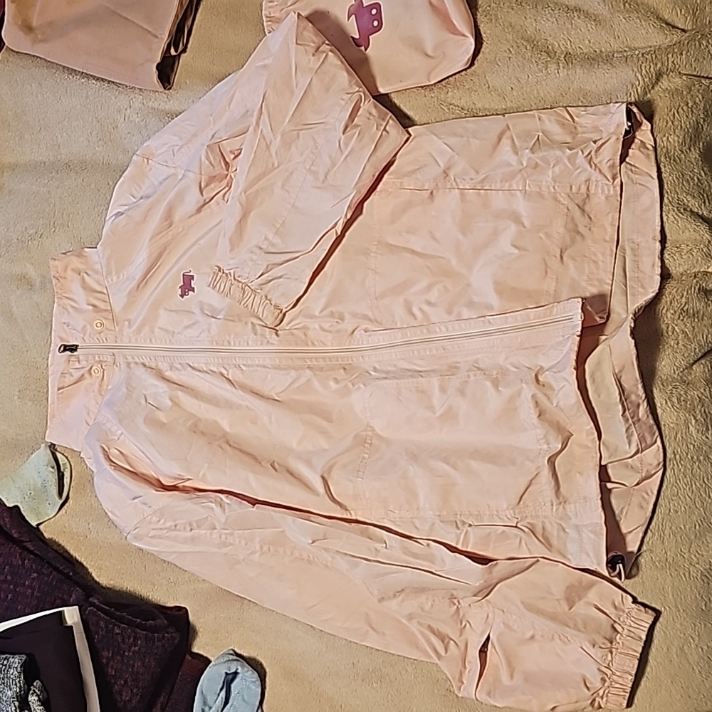 GIORDANO Girls Hooded Windbreaker with carrying case